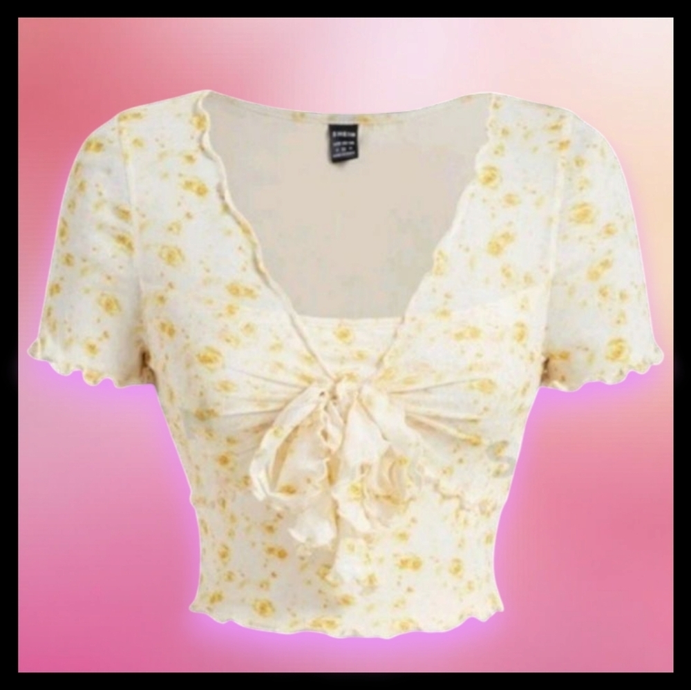 Women's Romantic Printed Summer Top